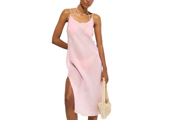 J.Crew Embroidered slip dress