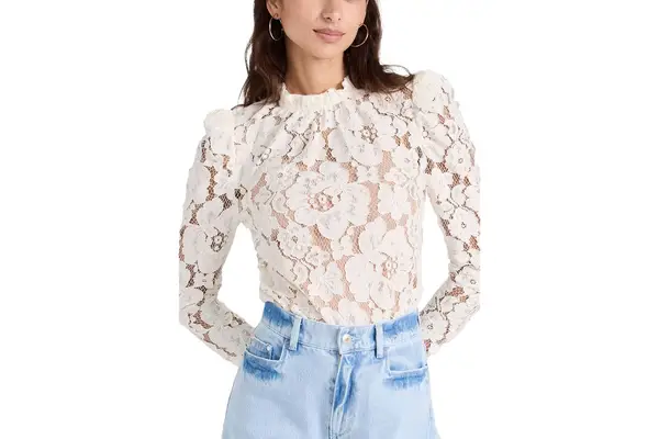 Emma Puff Sleeve Lace Top