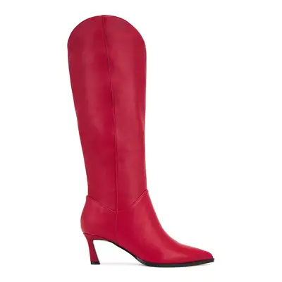 Steve Madden Livonia Boot in red leather