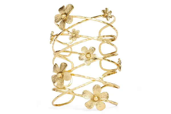 Karine Sultan Gold Flower Bracelet