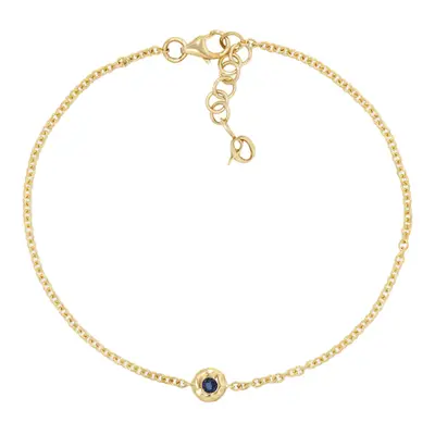 Octavia Elizabeth Nesting Gem Bracelet in gold with sapphire