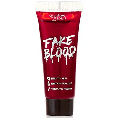 A bottle of fake blood.