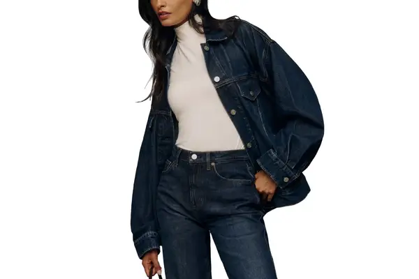 Reformation Brooks Oversized Denim Jacket