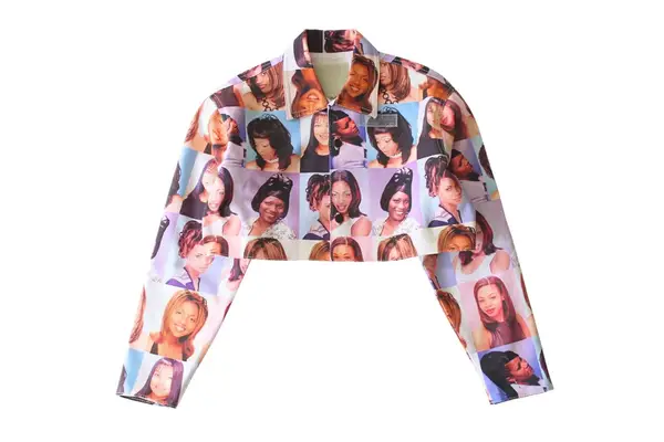 Sheila Rashid ‘90s Hairstyles Crop Jacket