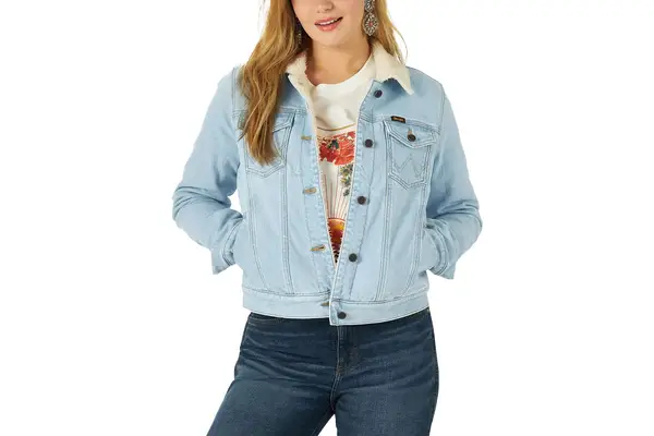 Wrangler Retro Sherpa Lined Western Denim Jacket