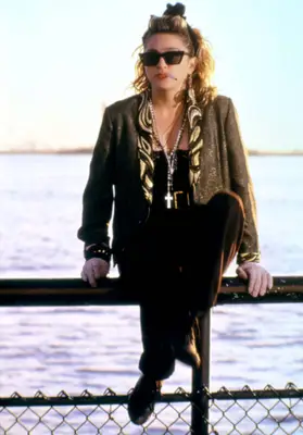 Madonna on the set of Desperately Seeking Susan in 1985