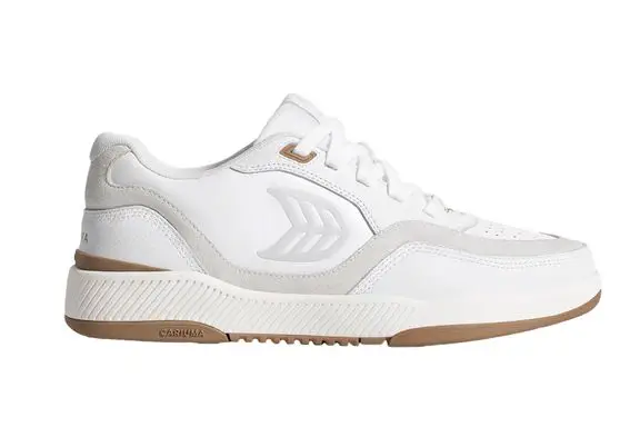 Cariuma UBA White Premium Leather/Gum & Ice
