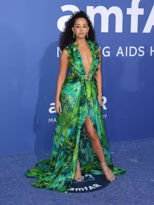 Lena Mahfouf wears the J.Lo Versace Grammys dress recreation from spring 2020 to the 2023 Cannes amfAR Gala