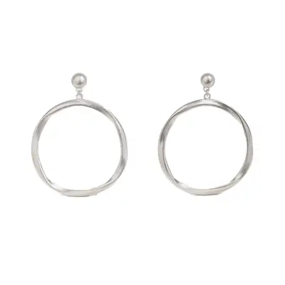 Cult Gaia Serena Earrings in antique silver