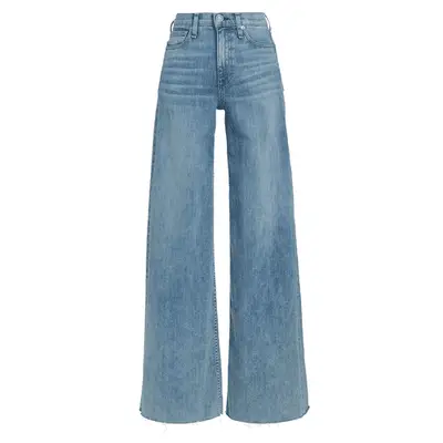 Rag & Bone Sofie High-Stretch Wide-Leg Jeans in Whitney light wash