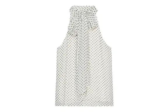 Zara ZW COLLECTION POLKA DOT HALTER TOP