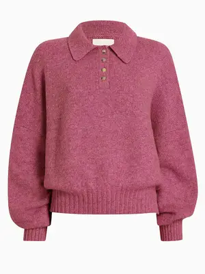Khaite Rene Sweater in pink cashmere