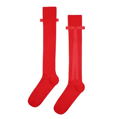 Sandy Liang Recital Socks in red