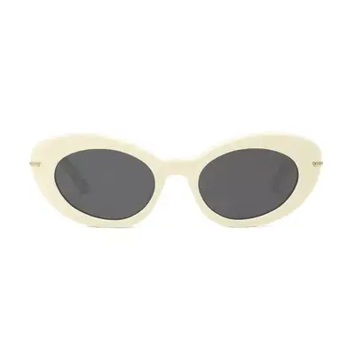 Banbe The Rocha Sunglasses in cream with ink gray lenses