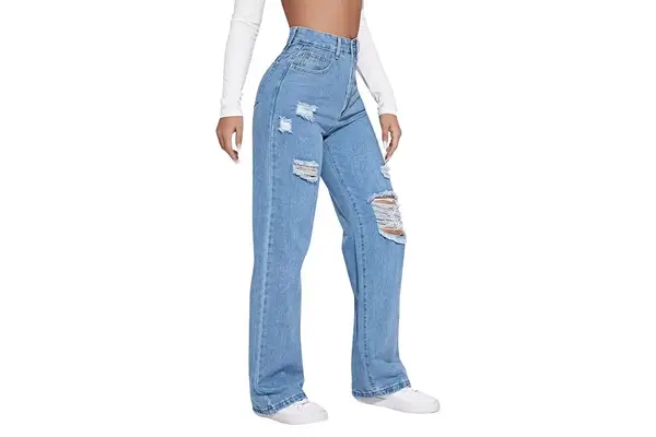 SweatyRocks Ripped Boyfriend Jeans