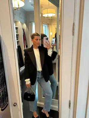 Found Floral Embroidered Knit Vest in cream