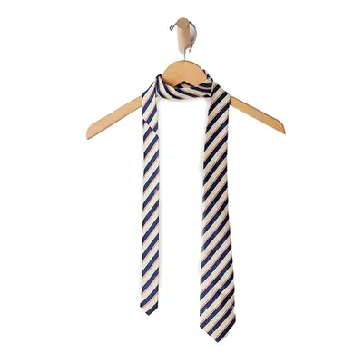 Free People Prep Striped Tie in ivory and navy