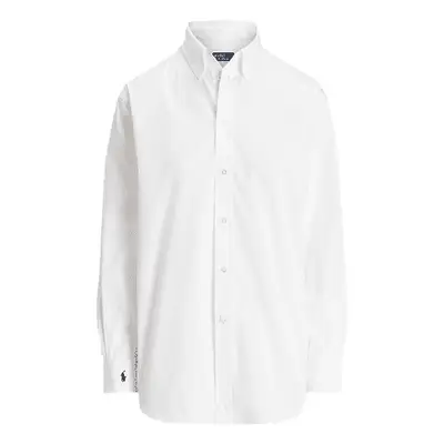 Polo Ralph Lauren Oversize Fit Cotton Shirt in white