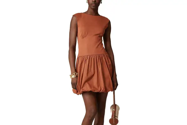 J.Crew Bubble-hem mixy dress
