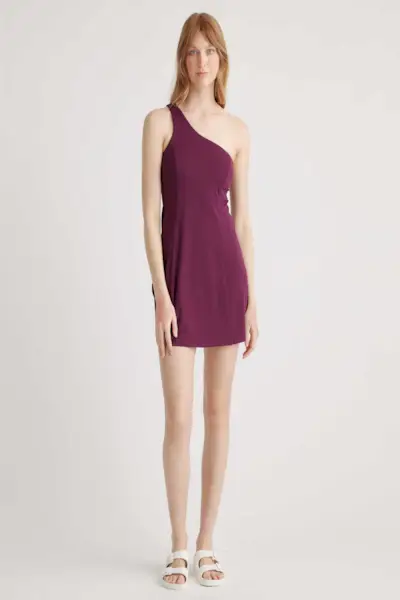 Vestido activo ultraformal de un solo hombro