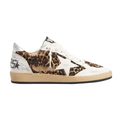 Golden Goose Ballstar Leopard Low-Top Sneakers