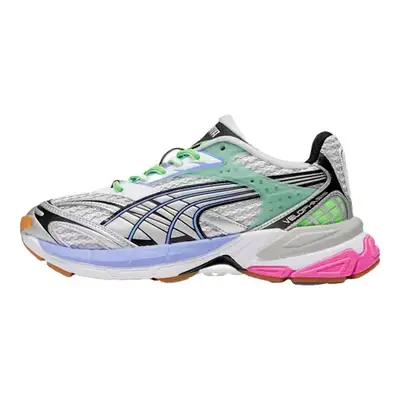 Puma Velophasis Phased Sneaker in green, blue, pink, gray, and white