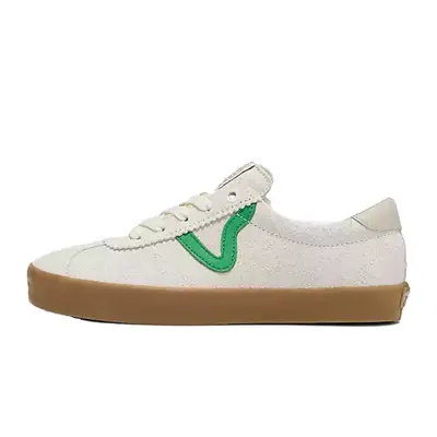 Vans Sport Low Shoe in off-white with green details