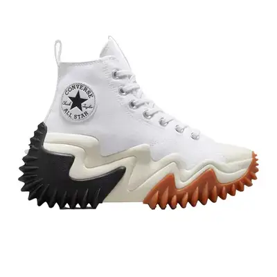 Converse Run Star Motion CX Platform sneakers in white, black, gum, and honey