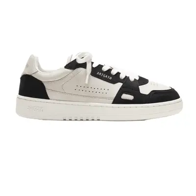 model wearing cream high waisted denim maxi skirt with front slit