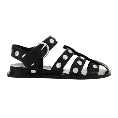 Rag & Bone Beau Fisherman Sandal in black with silver studs