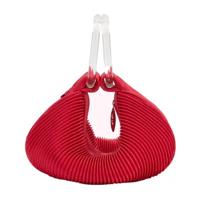 Lulu Guinness Lulu Red Satin Small Cleo Handbag
