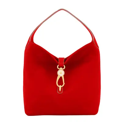 Dooney & Bourke Florentine Logo Lock Shoulder Bag in red