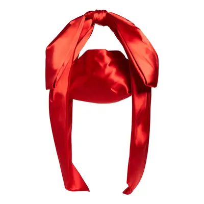 Sandy Liang Small Regalo Satin Handbag in red