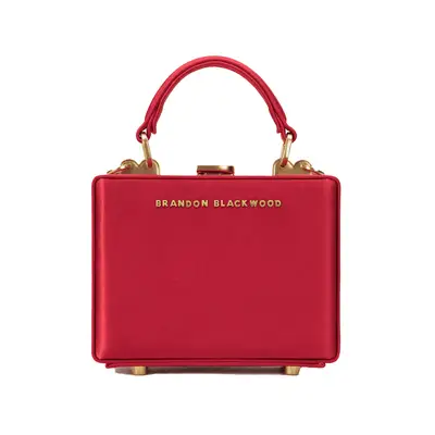 Brandon Blackwood Mini Kendrick Trunk in red satin