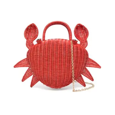red Serpui handbag in a crab shape