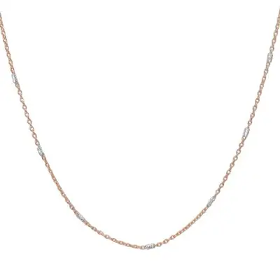 thin gold chain with pearl details