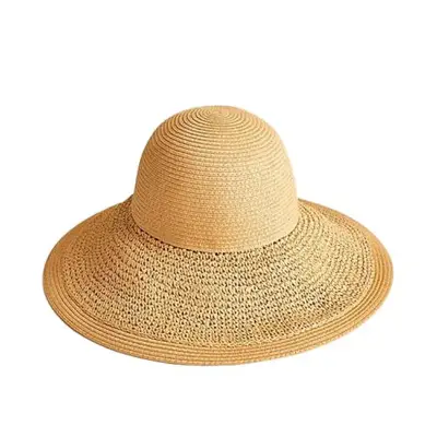 wide-brim straw Brixton hat
