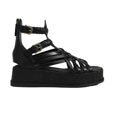 Sam Edelman Nicki Platform Sandal in black leather