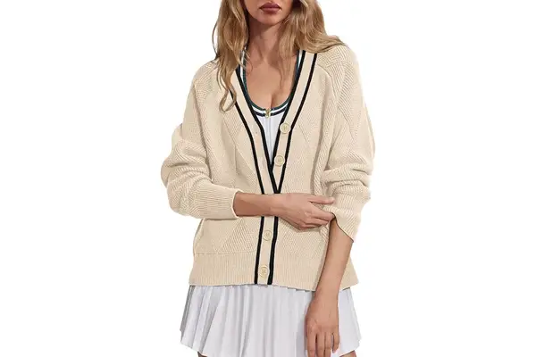 SuperPrity Cardigan Sweaters for Women Fashion 2024 Button