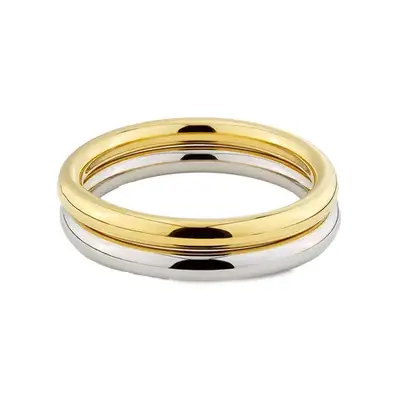 Shashi Connor Two-Tone Bracelet Set in gold and silver