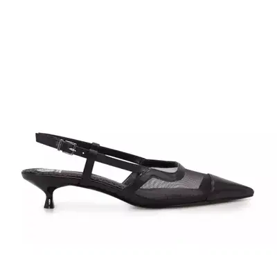 Vince Camuto Renira Slingback Pump in black with mesh detail