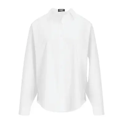 Express Poplin Boyfriend Portofino Shirt in white