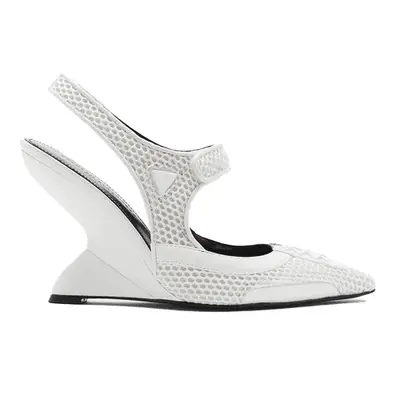 Brandon Blackwood Paloma Sneaker Heel in white mesh