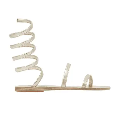 Ancient Greek Sandals Ofis in all platinum