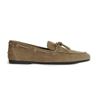 Everlane The Boat Shoe in farro suede