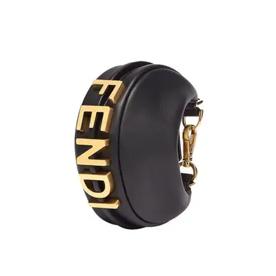 Fendi Nano Fendigraphy bracelet bag in black