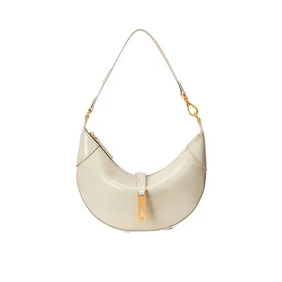 Ralph Lauren Patent ID Patent Mini Shoulder Bag in Sand