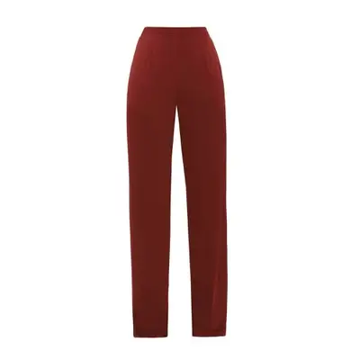 Andrea Iyamah Uchi Pants in dark red