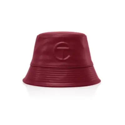 Telfar bucket hat in oxblood