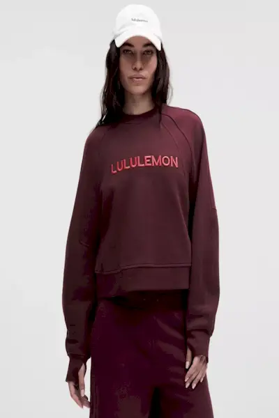Pull surdimensionné en néoprène avec mot-symbole